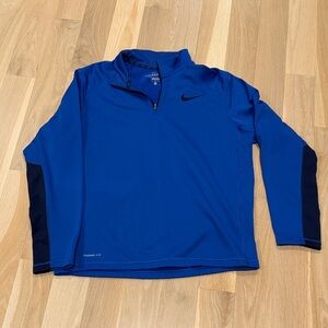 Nike Royal Blue and Black Pullover
